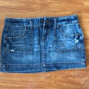 Aeropostale denim mini skirt